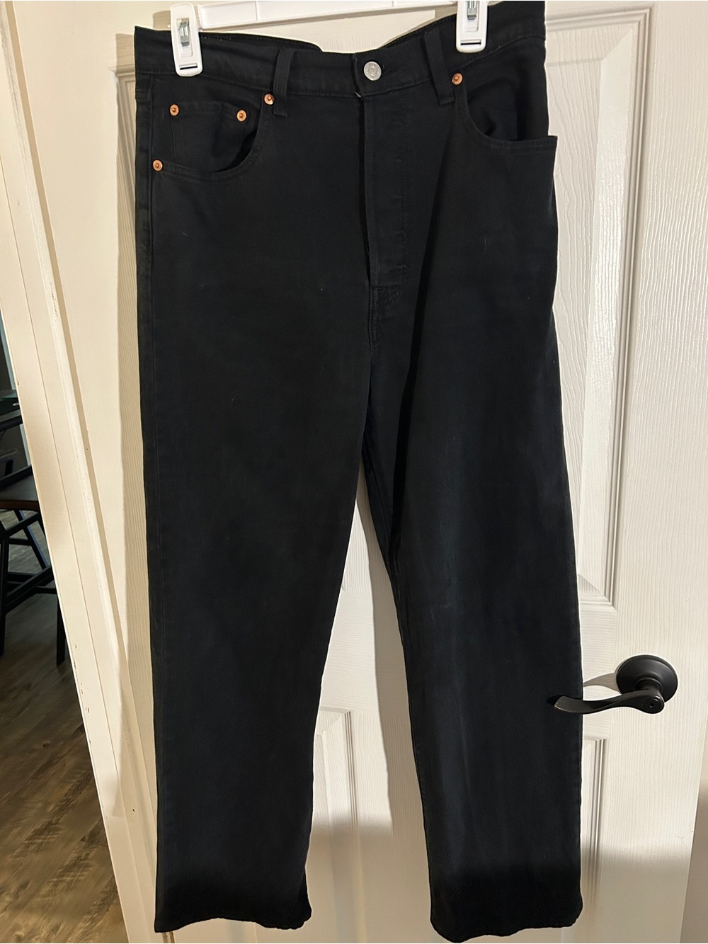 Levi’s Ribcage High-Rise Straight Leg Women’s Jeans - Black